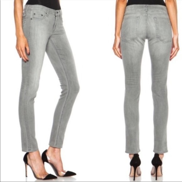 rag & bone The Dre Jeans in Aged Grey - Picture 2 of 9